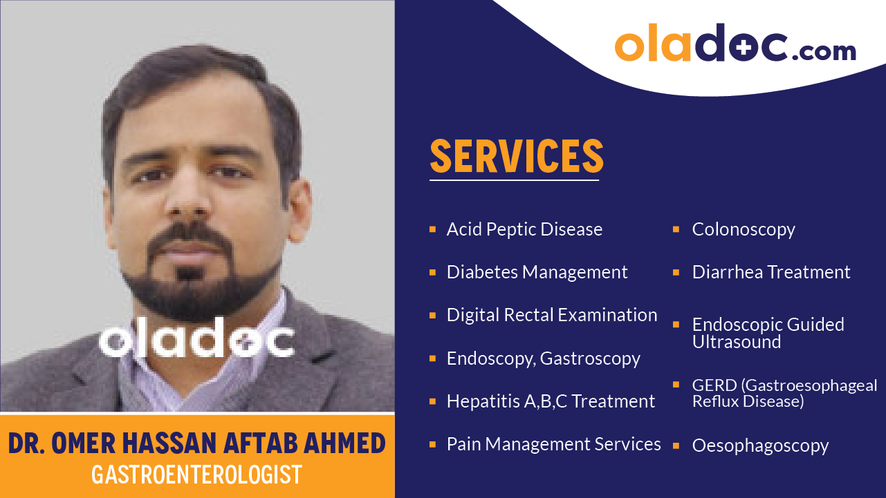 Dr. Omer Hassaan Aftab Ahmad Gastroenterologist at Advanced